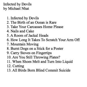 Infected by Devils Tracklisting