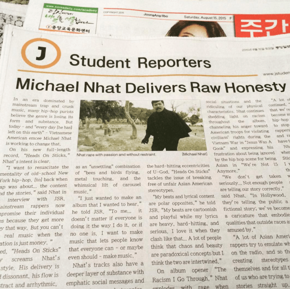 Screenshot korea daily newspaper