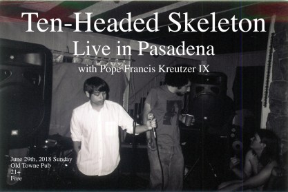 Pasadena Show flyer 2018 June 29th Sunday